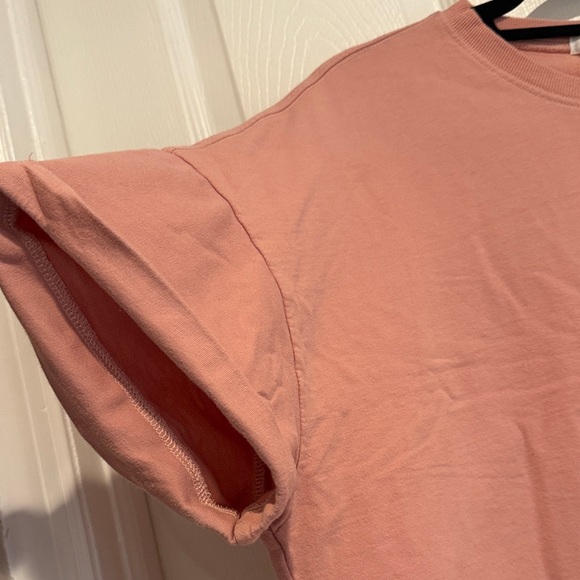 Blush Pink Cotton Lounge Set - Top & Shorts with Pockets - Picture 7 of 11